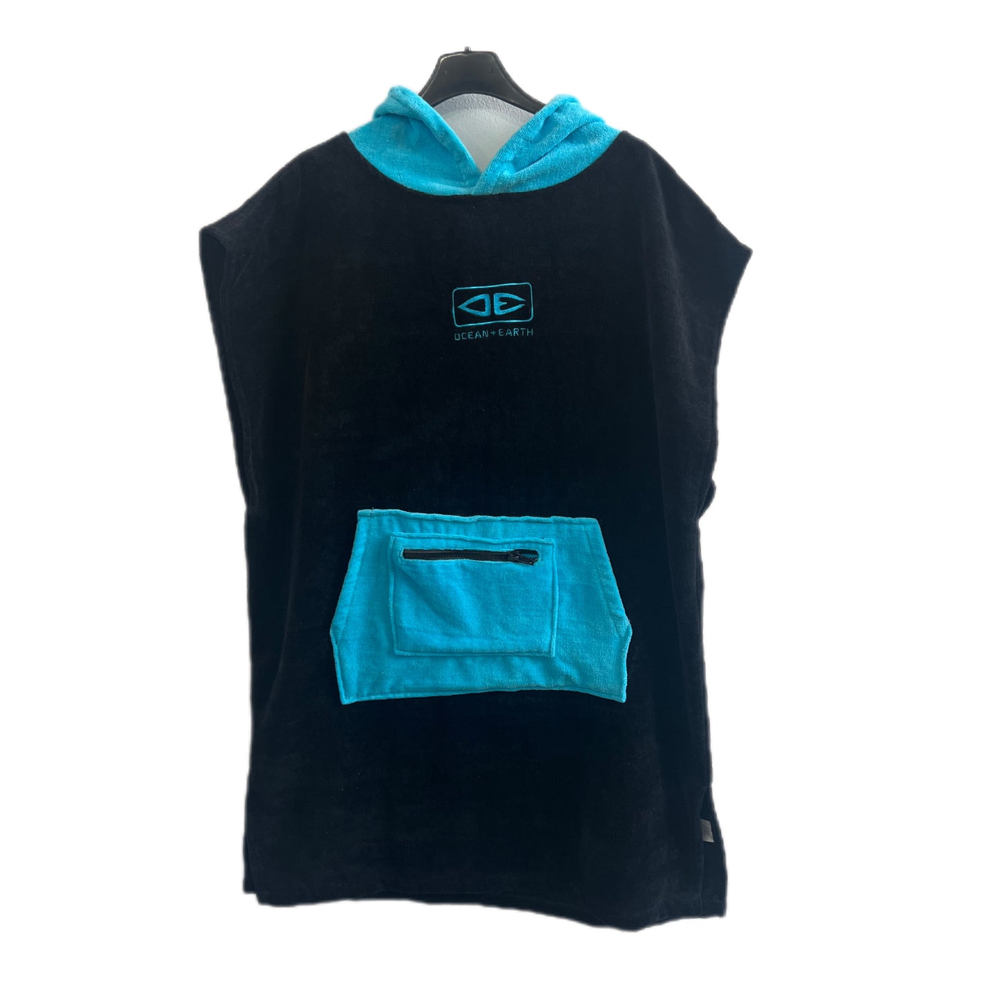 Poncho Negro/azul