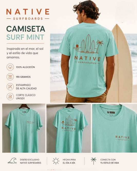 Camiseta Surf Mint