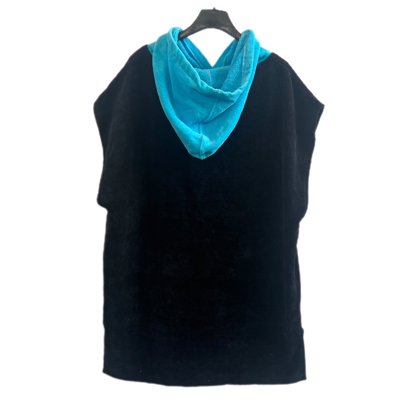 Poncho Negro/azul